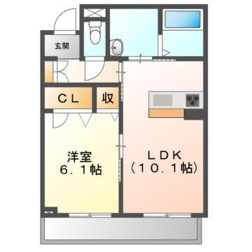 クレストヴェールⅠの間取り