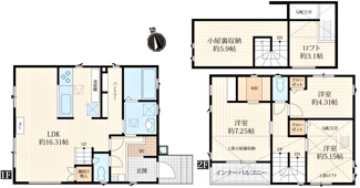 【間取り】 | 東久留米市滝山4丁目　全3区画　No.3 | 東久留米市滝山4丁目　全3区画　No.3