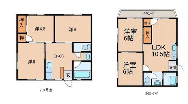 グランディール西浜の間取り