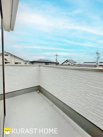 京都市西京区大原野紅葉町　新築戸建のバルコニー