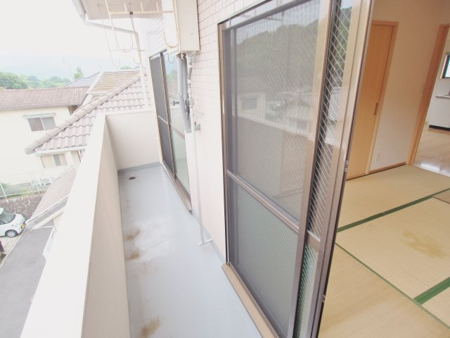 サンハイツのバルコニー