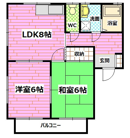 サンハイツの間取り