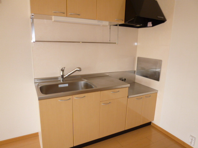 倉敷市福田町古新田のアパートのキッチン