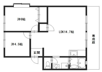 ハイアベニュー双葉Aの間取り