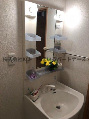 セジュールさくらの洗面所|脱衣スペースもあります