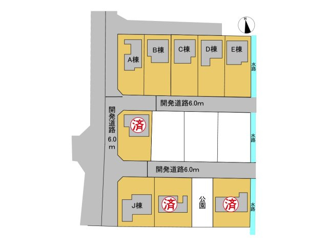 戸建　安八郡安八町南今ケ渕第１　全12区画分譲の区画図|■区画図
■YAMADA電機の　ヤマダ不動産　株式会社リライフ　大垣店■
いつでもお問合わせ下さい。