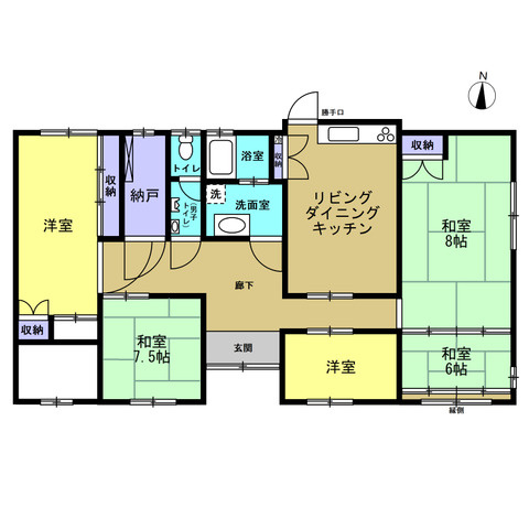 三木町平木　戸建の間取り