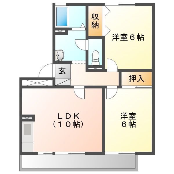 ラフィネ高柳の間取り