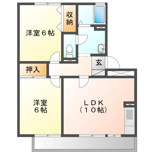 ラフィネ高柳の間取り