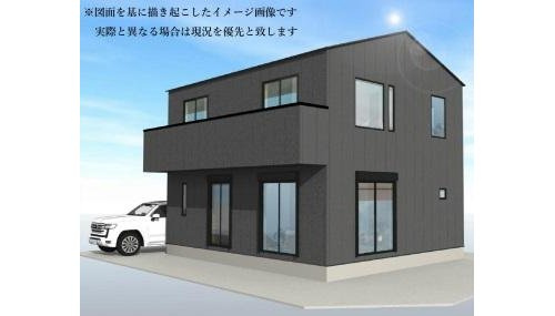 【横浜市旭区笹野台4丁目13-11新築戸建て】★仲介手数料無料★（笹野台小学校・希望ケ丘中学校）の外観パース