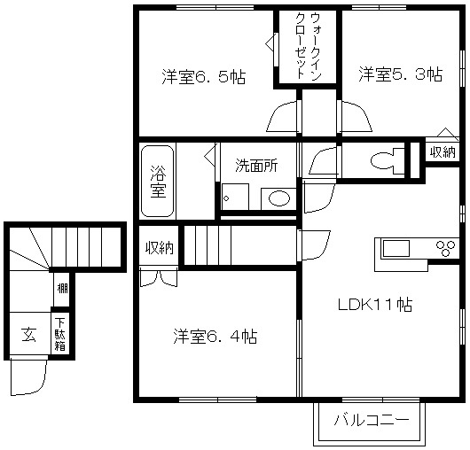 ミル　レーヴの間取り