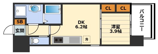 ビガーポリス528滝川公園Ⅲの間取り