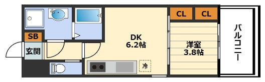ビガーポリス528滝川公園Ⅲの間取り