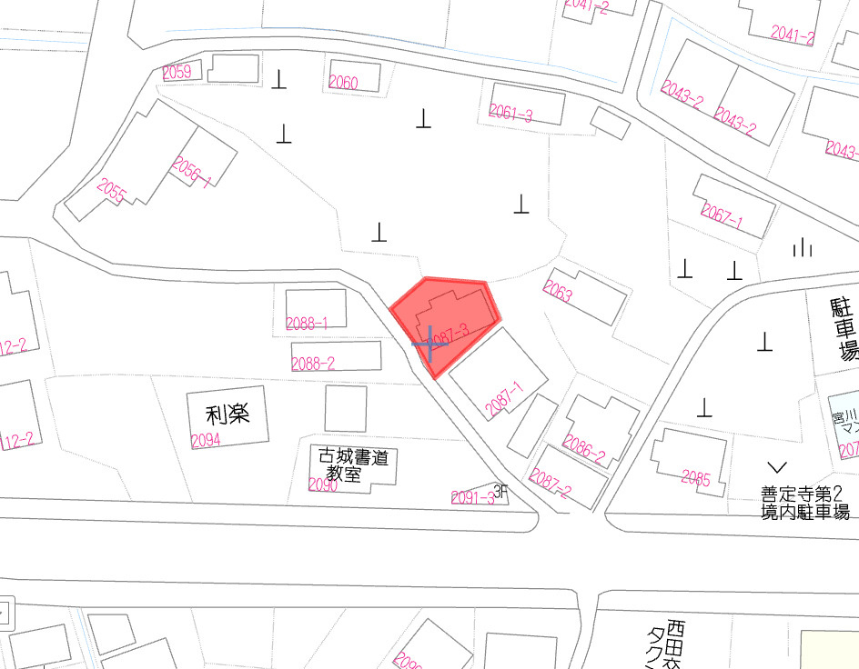 古城町　売土地の区画図