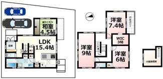 【間取り】 | 石山寺４丁目ニュータウン２期１号地
