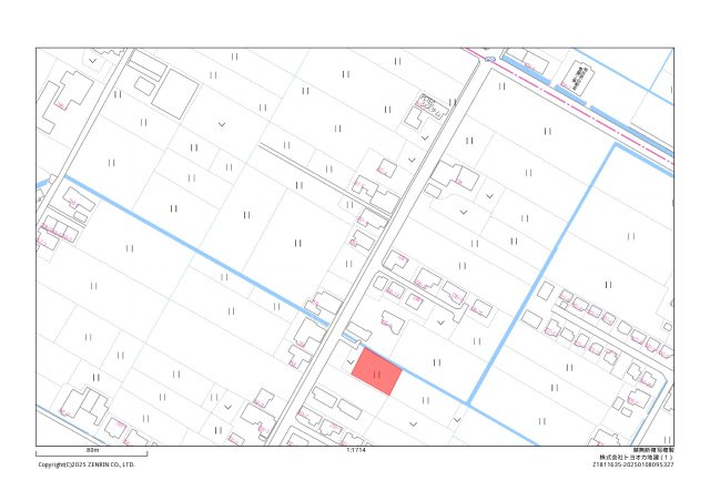 郡築一番町　売土地の地図