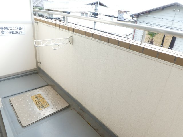 クレール仁川のバルコニー