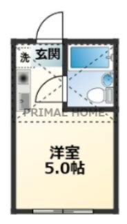 【間取り】 | ジョイフル三ツ沢B棟
