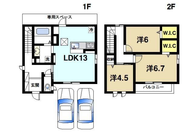 ピュアシス　Ⅲ番館の間取り|ファミリー向けのリビングが広い間取りです