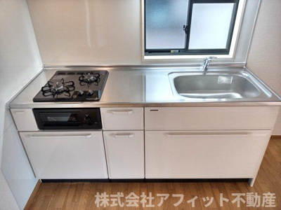 【キッチン】 | ヴィラ　リーブロ | 二口ガスコンロ　※写真はイメージです