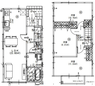 【間取り】 | グランソフィア廻田町