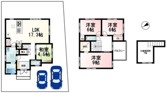 【間取り】 | 下阪本２丁目　ニュータウン2期8号地