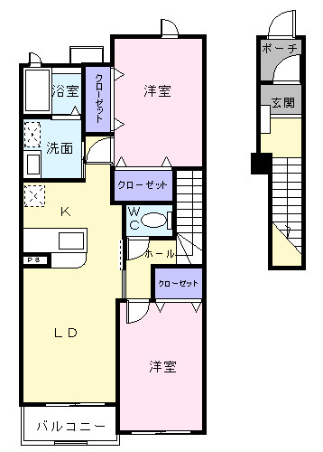 インプレイスメゾンⅠの間取り