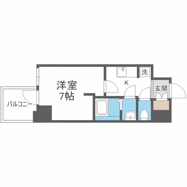 WORVE大阪本町の間取り