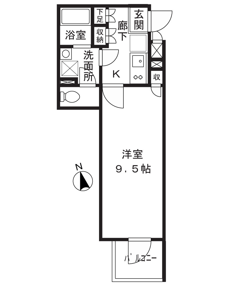 EDIAN武蔵小山の間取り