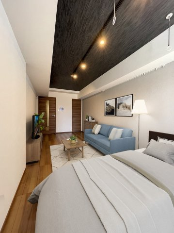 EDIAN武蔵小山の洋室|※バーチャル家具を配置したお部屋の画像です。