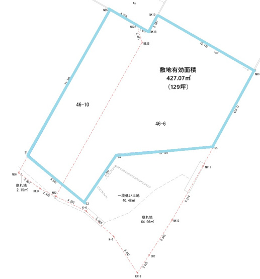 【区画図】 | 富岡市星田　住宅用地