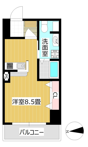 【間取り】 | ルピナス銀天町 | 現況優先。