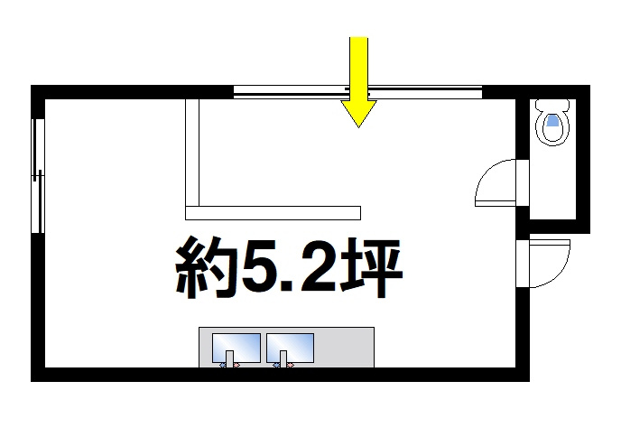 佐紀町店舗の間取り