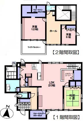 龍ヶ崎市白羽　住友林業施工物件の間取り
