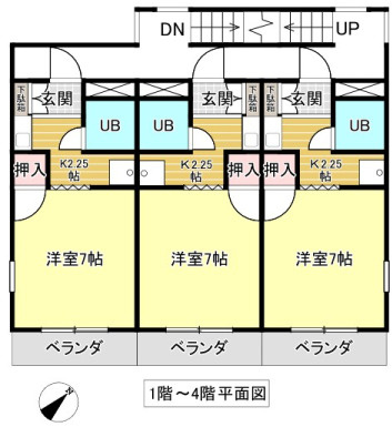 スカイビレッジAISEIの間取り
