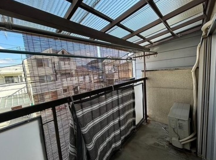 伏見区羽束師志水町のバルコニー