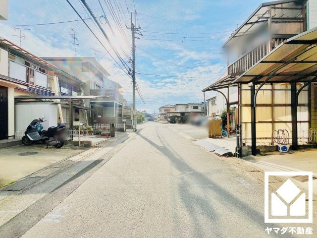伏見区羽束師志水町の前面道路含む現地写真