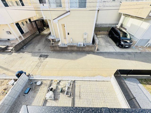 柏市青葉台１丁目新築戸建の展望|バルコニーより道路側眺望
