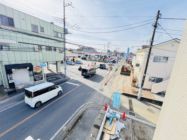 柏市青葉台１丁目新築戸建の展望|バルコニーより道路側眺望