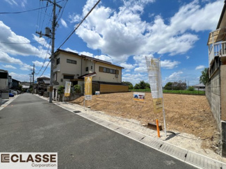 【前面道路含む現地写真】 | 宇治市五ヶ庄福角　2区画B号地　売土地　建築条件付き