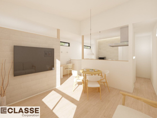 【完成予想図】 | 宇治市五ヶ庄福角　2区画B号地　売土地　建築条件付き | 弊社は、気密測定器を保有しており、自社での気密測定を実現しております。気密処理をし、気密測定まで標準でさせていただいております。