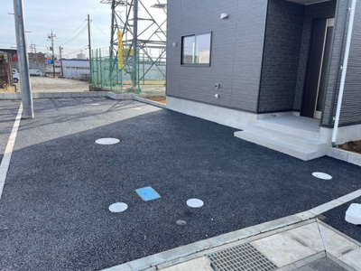 【駐車場】 | 富里市七栄第３０-6号棟 | ４ＬＤＫ　最短即日見学も可能です。お気軽にお問合せ下さい！  