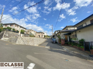 【前面道路含む現地写真】 | 城陽市寺田深谷　3区画　1号地　売土地　建築条件無し