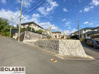 【前面道路含む現地写真】 | 城陽市寺田深谷　3区画　1号地　売土地　建築条件無し