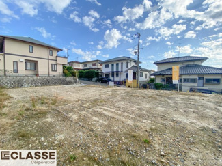 【前面道路含む現地写真】 | 城陽市寺田深谷　3区画　2号地　売土地　建築条件無し