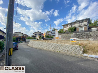 【前面道路含む現地写真】 | 城陽市寺田深谷　3区画　2号地　売土地　建築条件無し