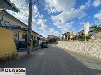 【前面道路含む現地写真】 | 城陽市寺田深谷　3区画　2号地　売土地　建築条件無し