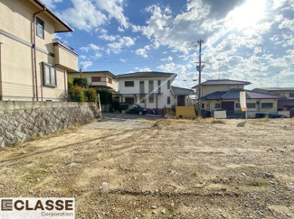 【前面道路含む現地写真】 | 城陽市寺田深谷　3区画　3号地　売土地　建築条件無し