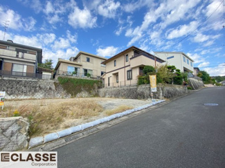 【前面道路含む現地写真】 | 城陽市寺田深谷　3区画　3号地　売土地　建築条件無し