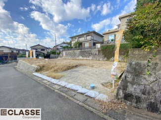 【前面道路含む現地写真】 | 城陽市寺田深谷　3区画　3号地　売土地　建築条件無し